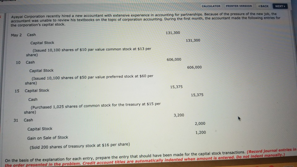 en CALCULATOR PRINTER VERSION BACK NEXT Avaval Corporation recently hired a