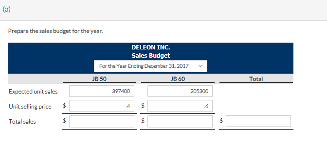 December 31, 2017. Accounting assistants furnish the data shown below. Product Product