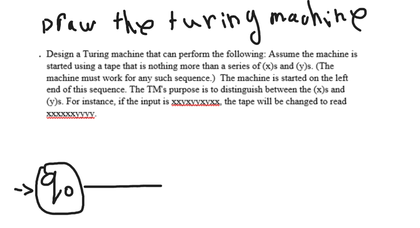 praw the turing machine . Design a Turing machine that can