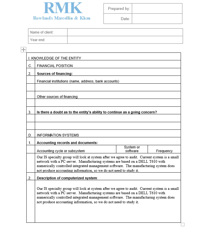 Rowlands, Marcellin, and Khan, LLP. Since you specialize in the oil sector,