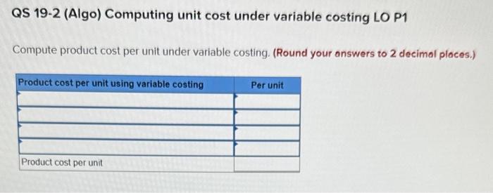 (Algo) [The following information applies to the questions displayed below.] Vintage Company