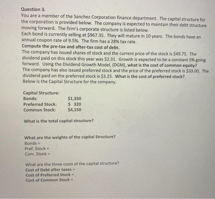  Question 4 is a follow up from question 3 Question 3.