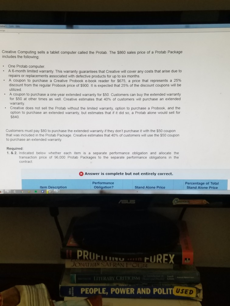  Creative Computing sells a tablet computer called the Protab. The $860