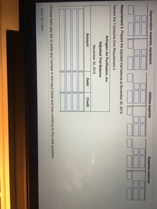 the adjusted blance in each account. 3. Prepare the adjusted trial balance