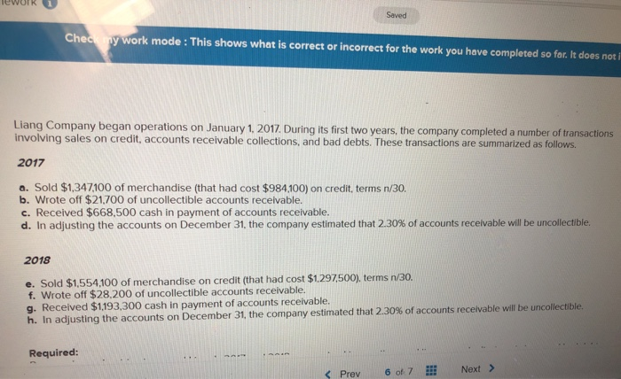  please help me solve letter h under 2018 Saved Chec y