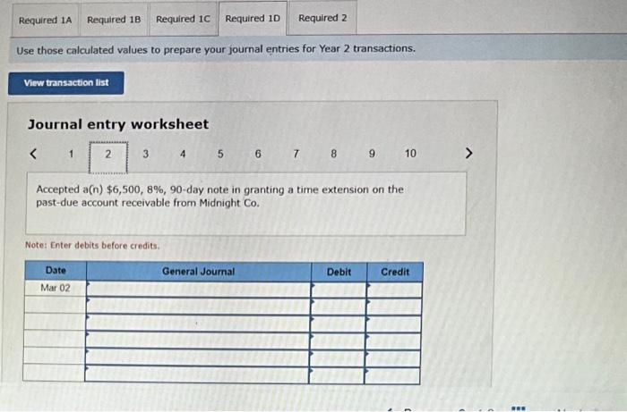 interest on the note dated Decenber 16 . Har. 2 Accepted a(n)