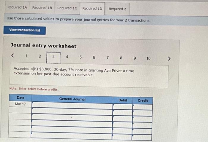 56,500 , ix, 90-day note in granting a time extension on the
