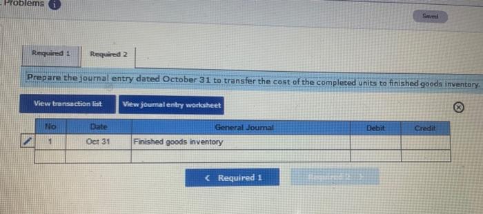 the company incurred the following costs: Direct materials Conversion 5131.300 390, 160