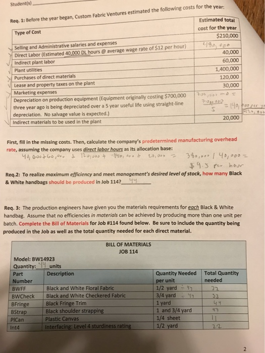  Please do req 15 & req 16 Student(s) Fall 2019 Req.