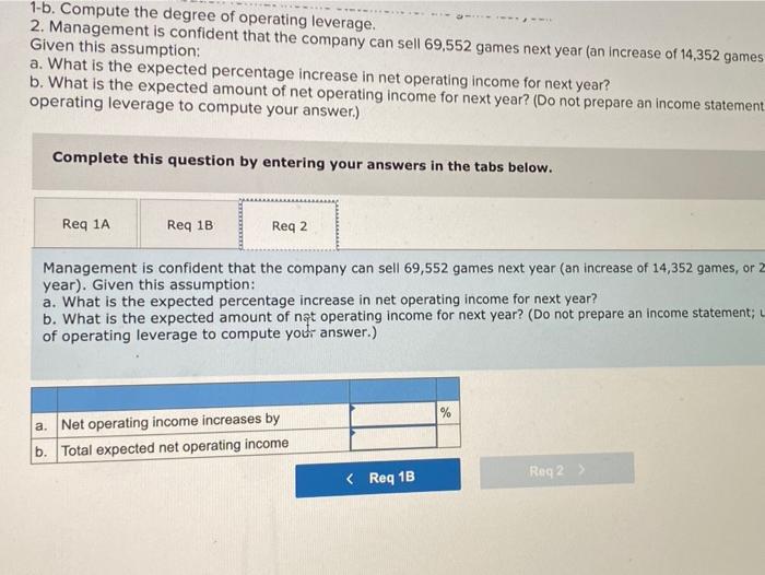 expenses associated with the game total $1,012,000 per year, and variable expenses