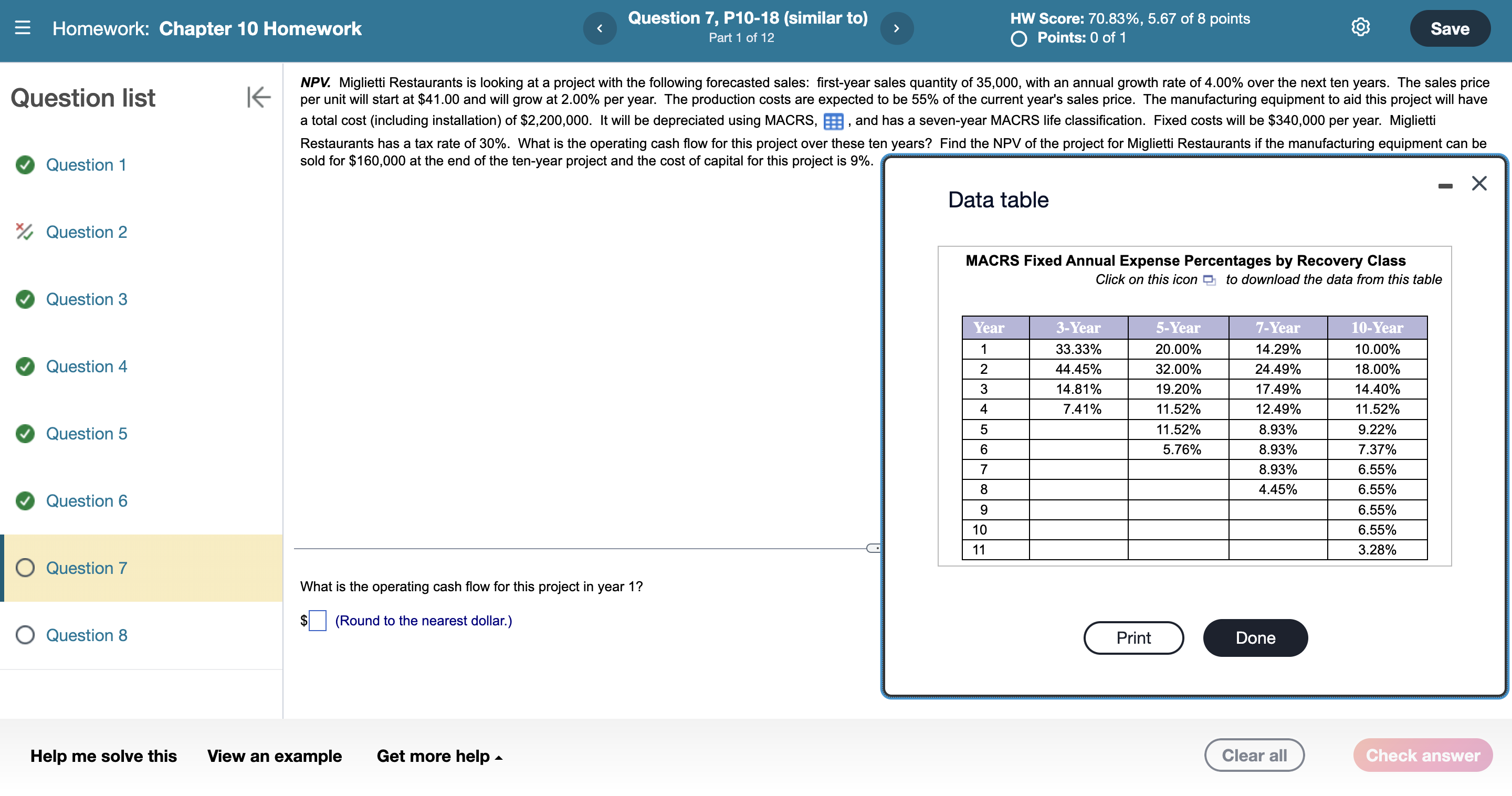  Question list Question 1 x? Question 2 Question 3 Question 4