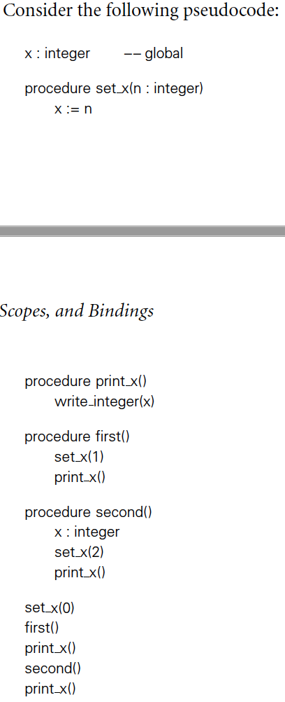  Consider the pseudocode from the textbook problem 3.14. Implement the pseudo