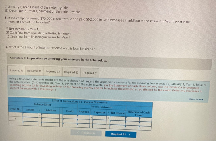January 1, Year 1, is shown next: Accounting Period Year 1 Year
