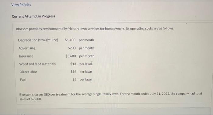 Find everything and provide steps Current Attempt in Progress Blossom provides environmentally