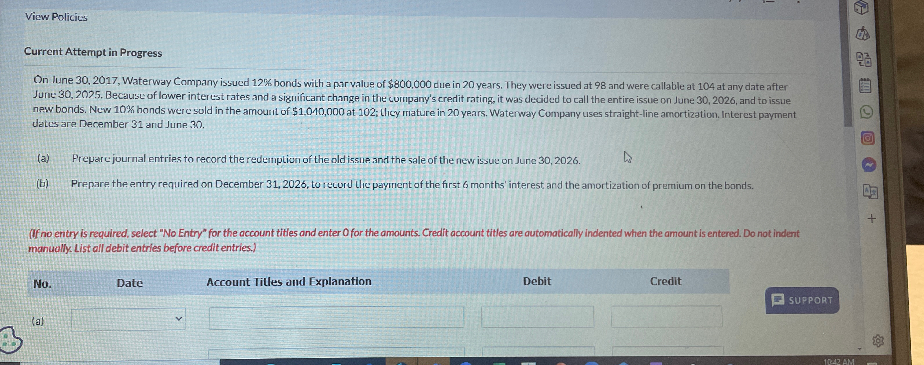  View Policies Current Attempt in Progress On June 30,2017, Waterway Company