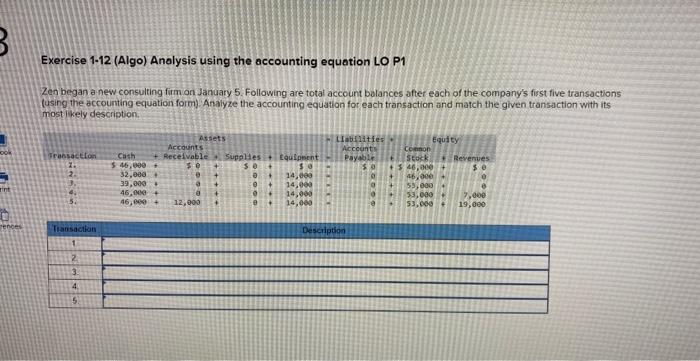 term or phrase it best reflects. Exercise 1.6 (Algo) Distinguishing business organizations