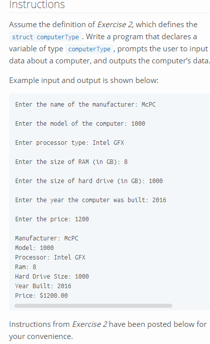 Need some help in solving this C++ coding problem. Instructions Assume the