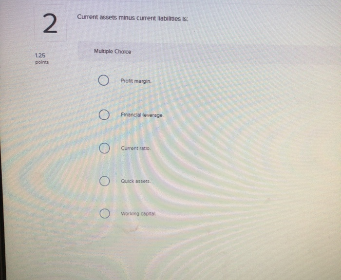 1.25 points Helping users to make better decisions O Transforming accounting data