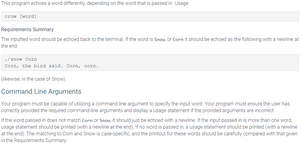 (C++) This program echoes a word differently, depending on the word that