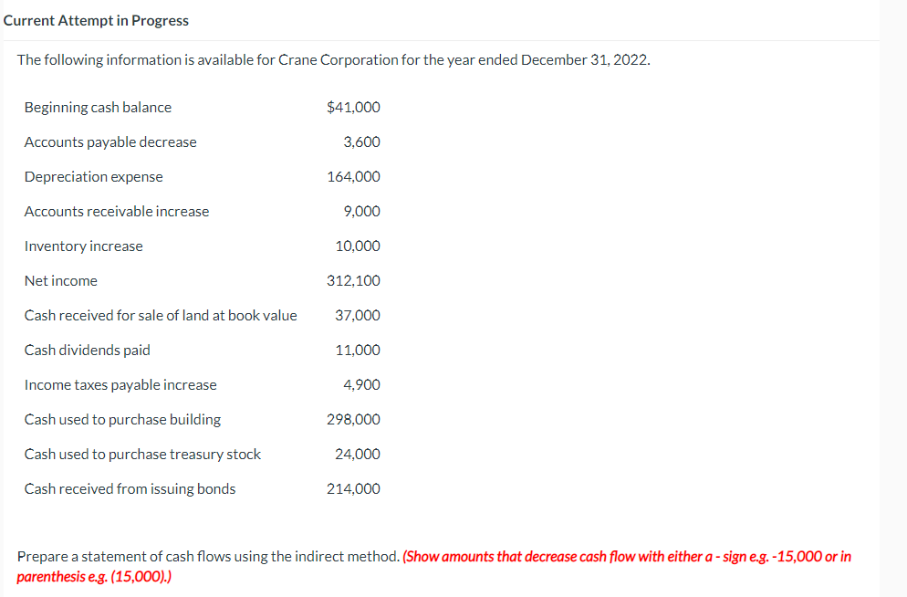 Current Attempt in Progress The following information is available for Crane