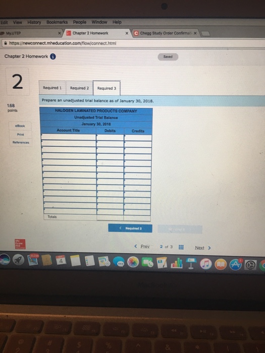 Order Contirmati x connect.mhed htm omework Saved Help Save &Exit Check my