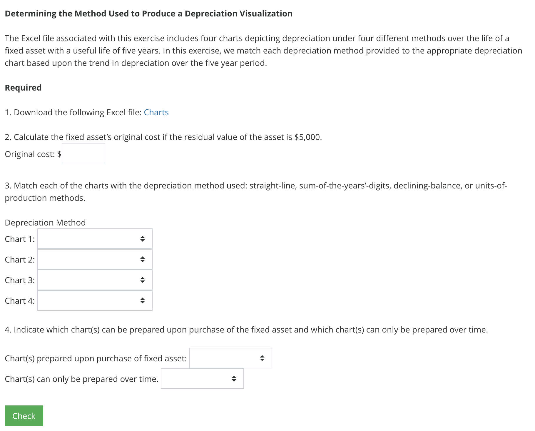  Determining the Method Used to Produce a Depreciation Visualization The Excel