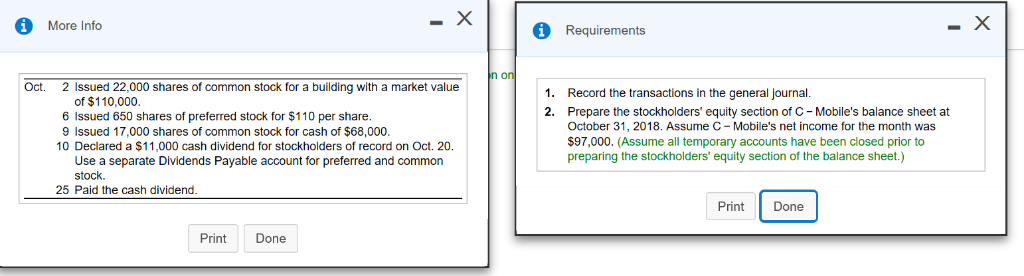 shares of $3 par value common stock. During the first month, C-Mobile