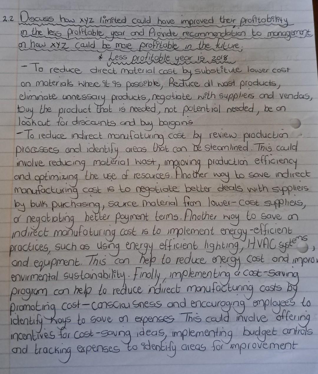 business language helps. Skills Programme 2 STUDY the financial statements of XYZ