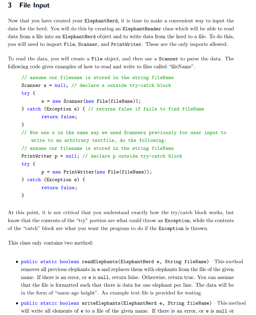 return true. Updates isSorted to false. */ boolean add(T element); /* *