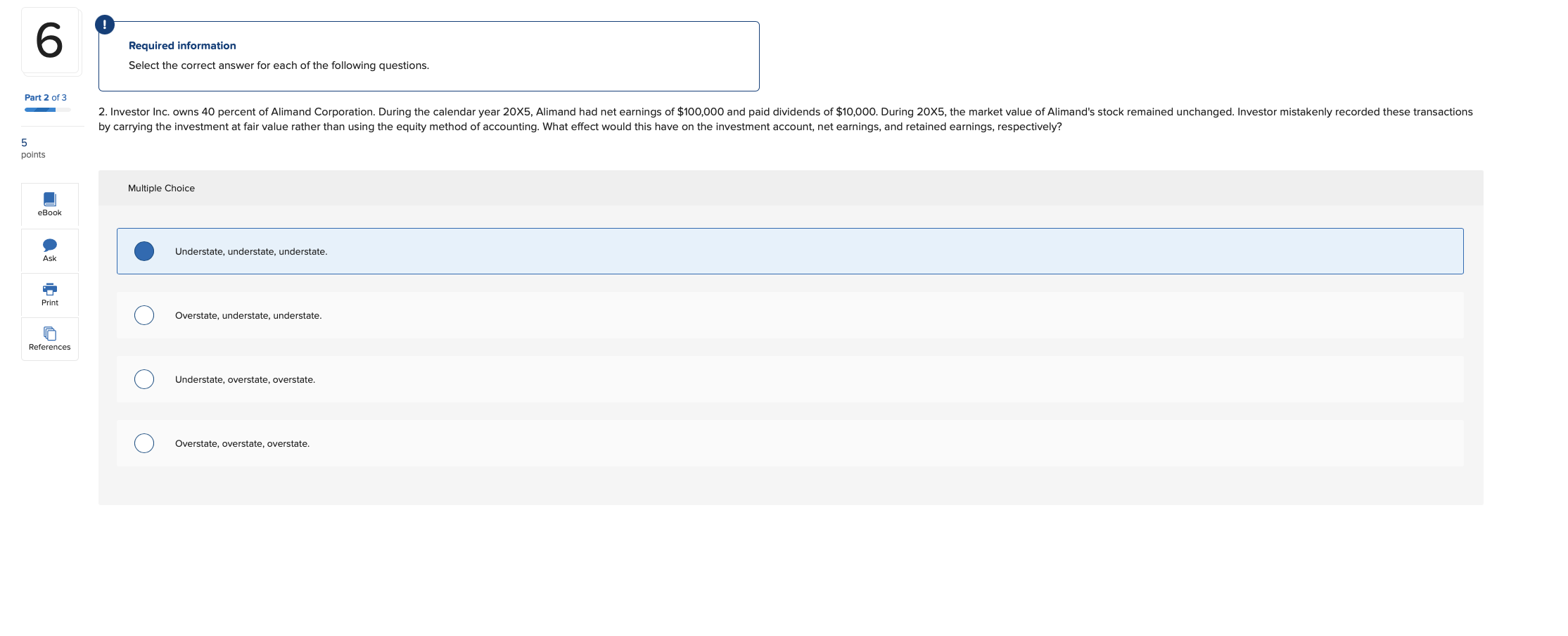 Not sure which it is. Thanks! 6 Required information Select the correct