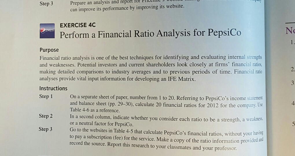 please answer this question using PepsoCo's 2012 financial statements which can