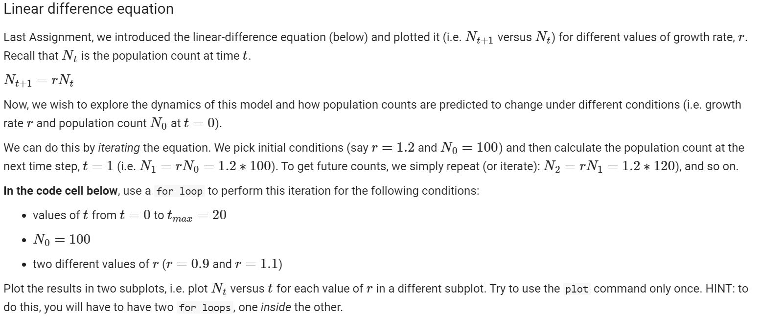 I'm having a hard time writing the code (python) for this question.