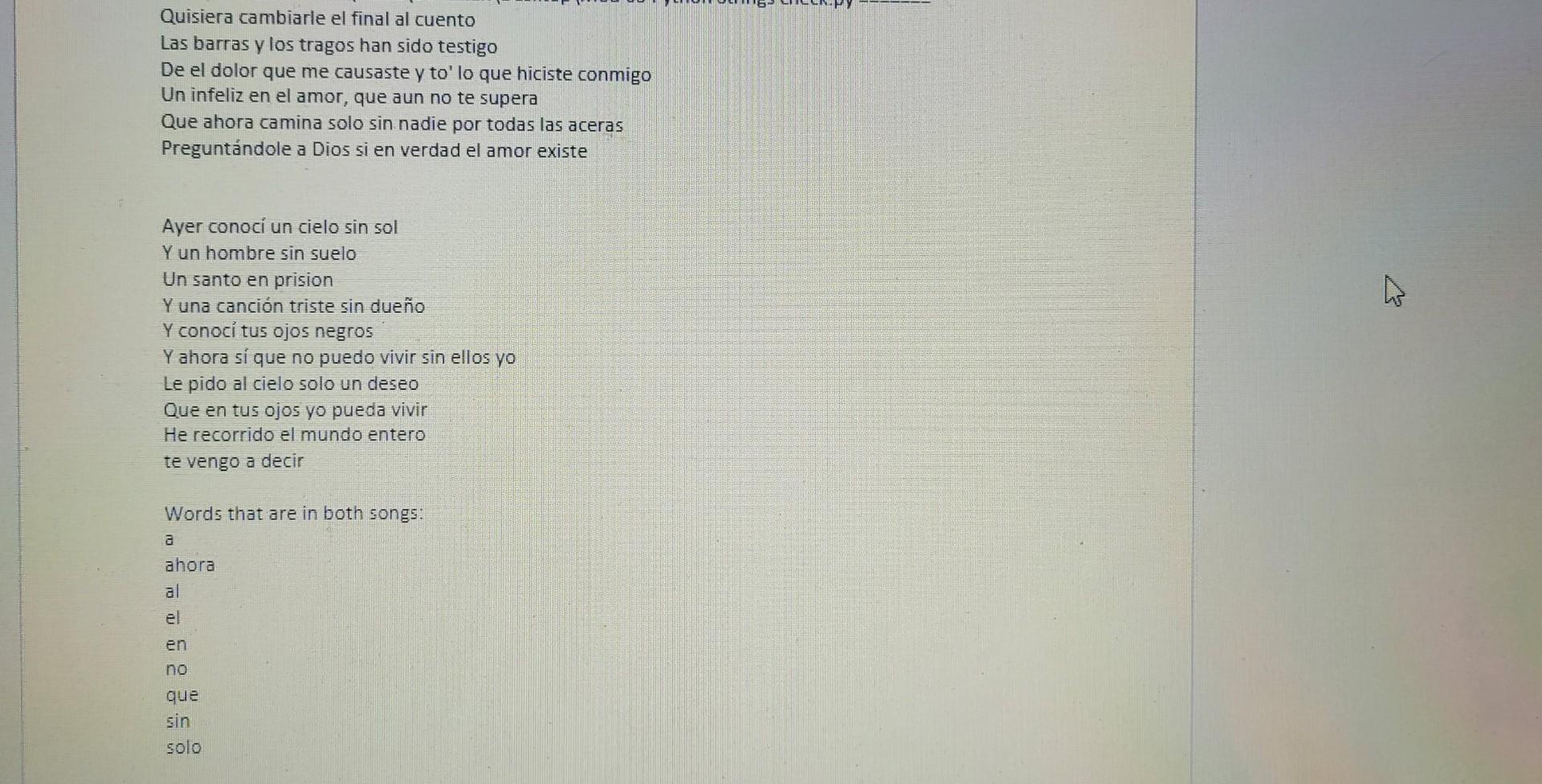  In Python, having trouble with this returning the output of both