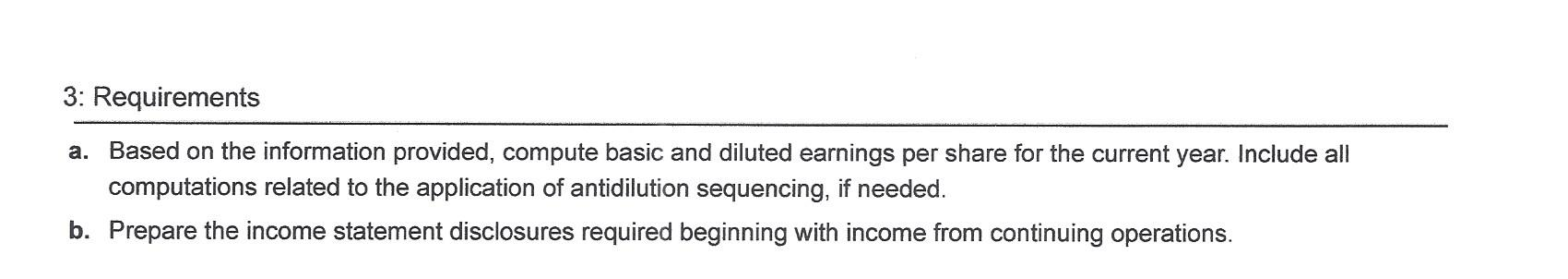 view the partial income statement for the current year.) A partial balance