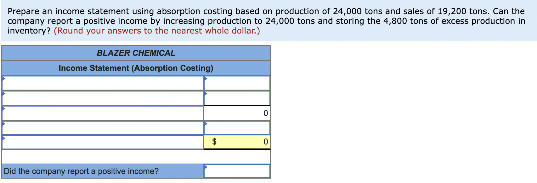 24,000 tons and sales of 19,200 tons. Can the company report a