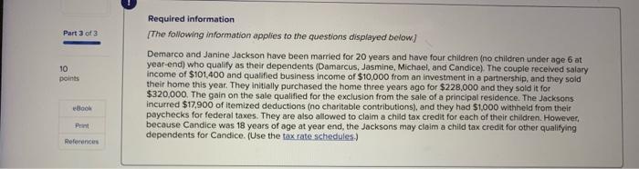 i need the answer for question F please Part 3 of 3