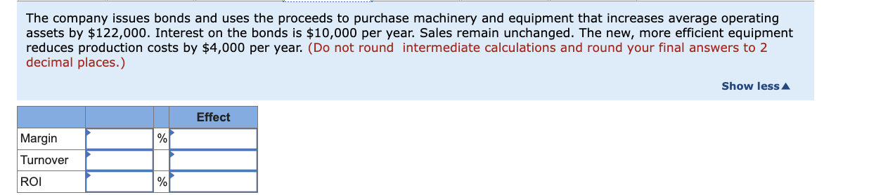 company's return on investment (ROI) for the period using the ROI formula
