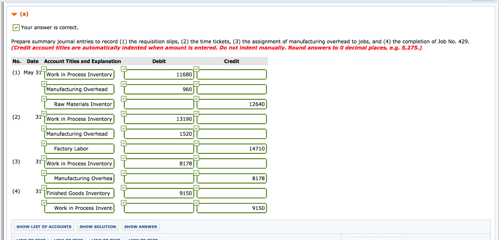 job order cost system. On May 1, the company has a balance