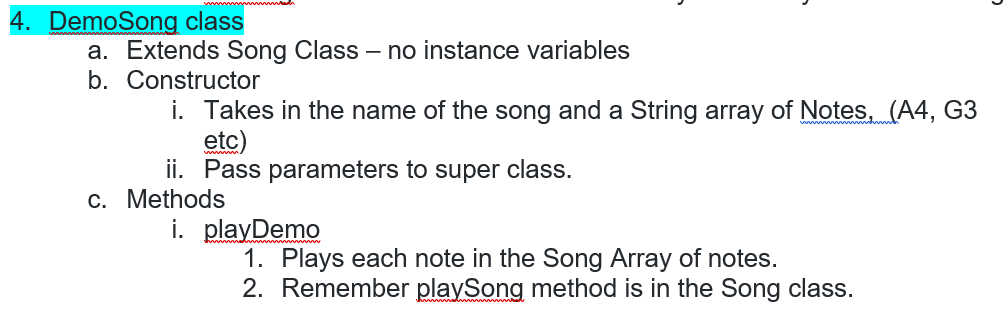 song. b. Run in two modes of operation, one is for listening