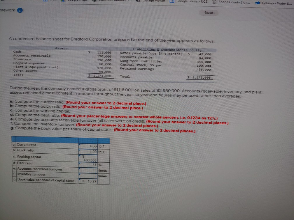  How do I figure E. and F. I have done all