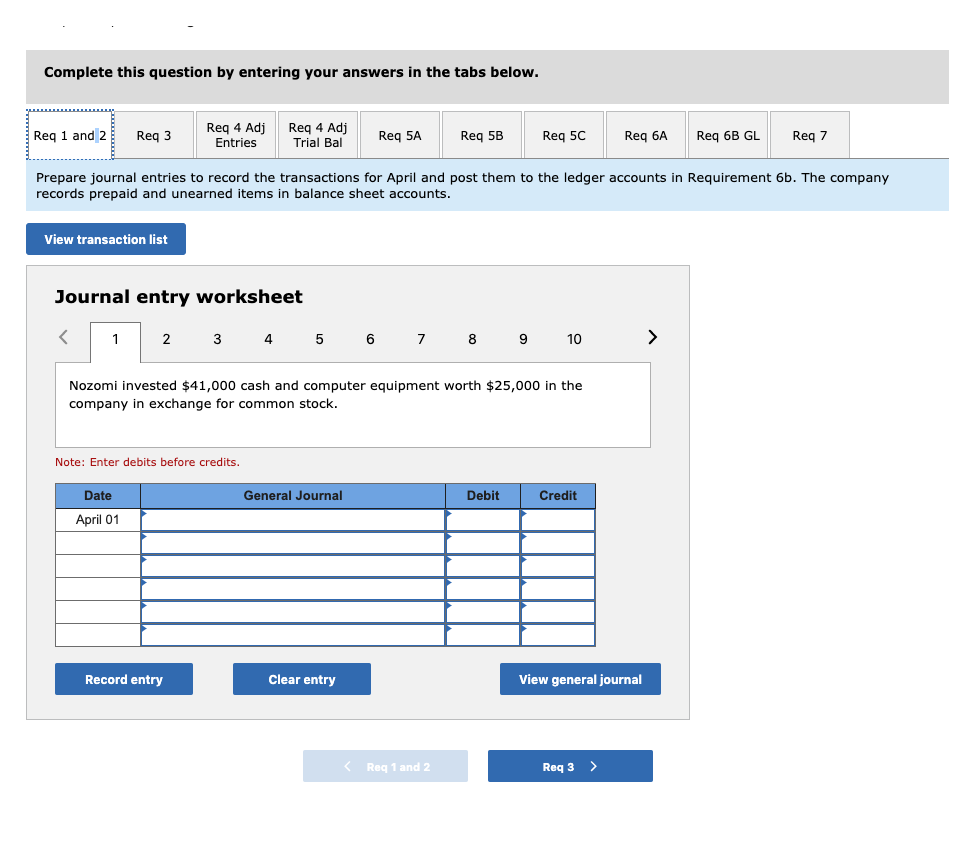 Jiro Nozomi created a new travel agency, Adventure Travel. The following transactions