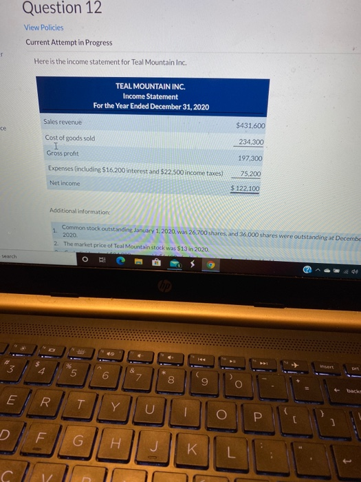 31, 2020, in which its financial records were partially destroyed. It has