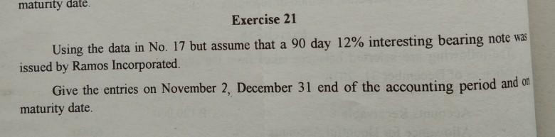 get the answer. Please read and follow the direction. Exercise 17 ed