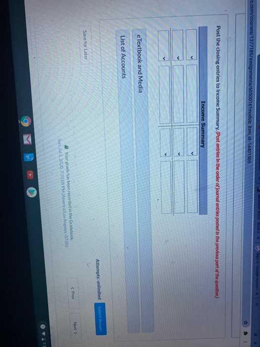 Revenue 6/30 17,8006/15 8,600 6/24 9.200 Bal. 17,800 Bal. 17,800 Rent Expense