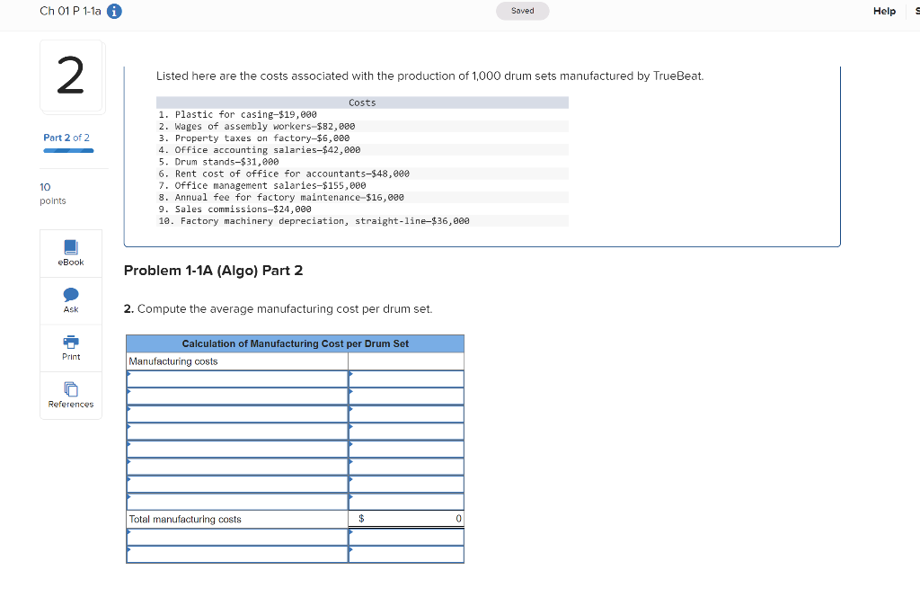 Ch 01 P 1-1a Saved Help 2 Listed here are the