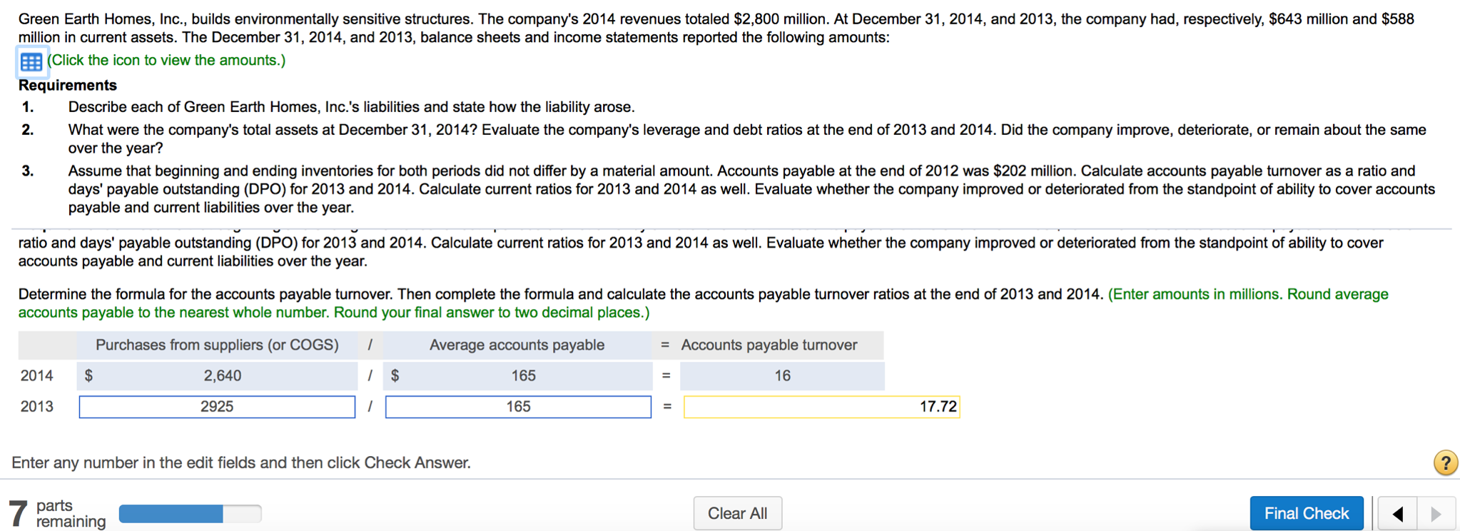 Hello, can someone please explain to me 2013. I calculated the average