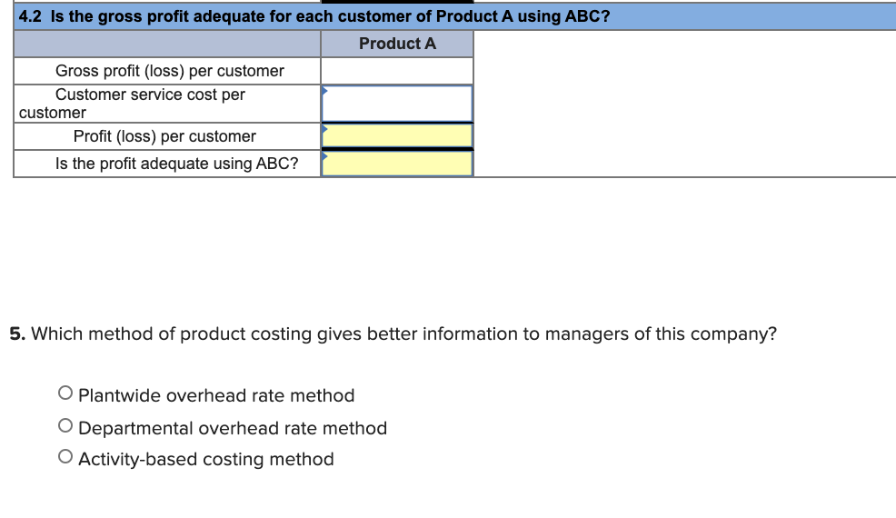 information goes. Thank you! The following data are for the two products