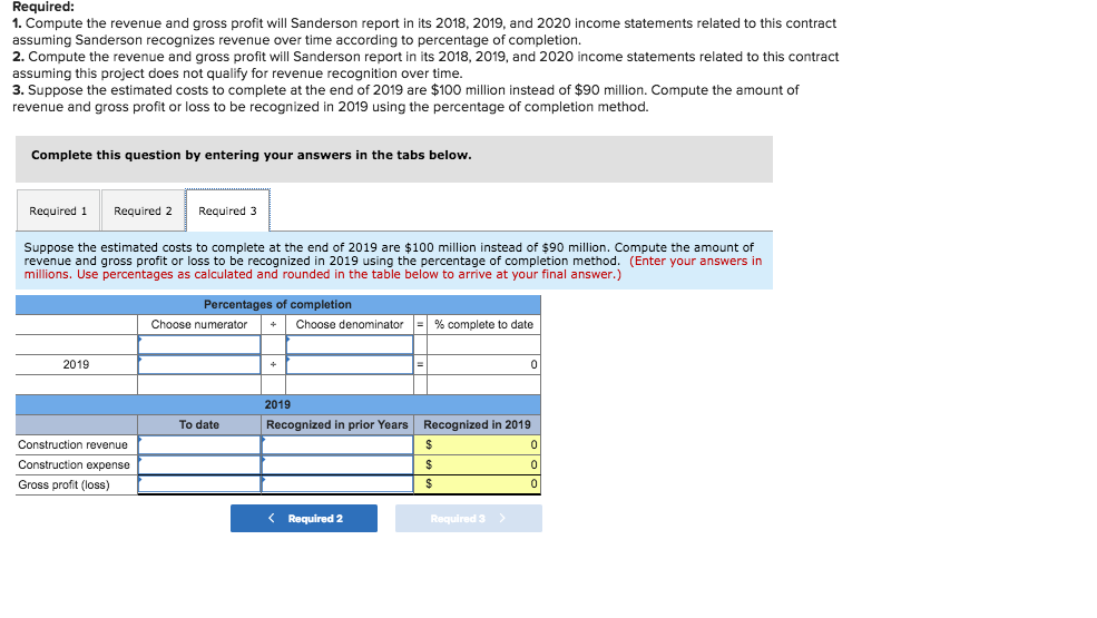 million. The expected completion date is April 1, 2020, just in time