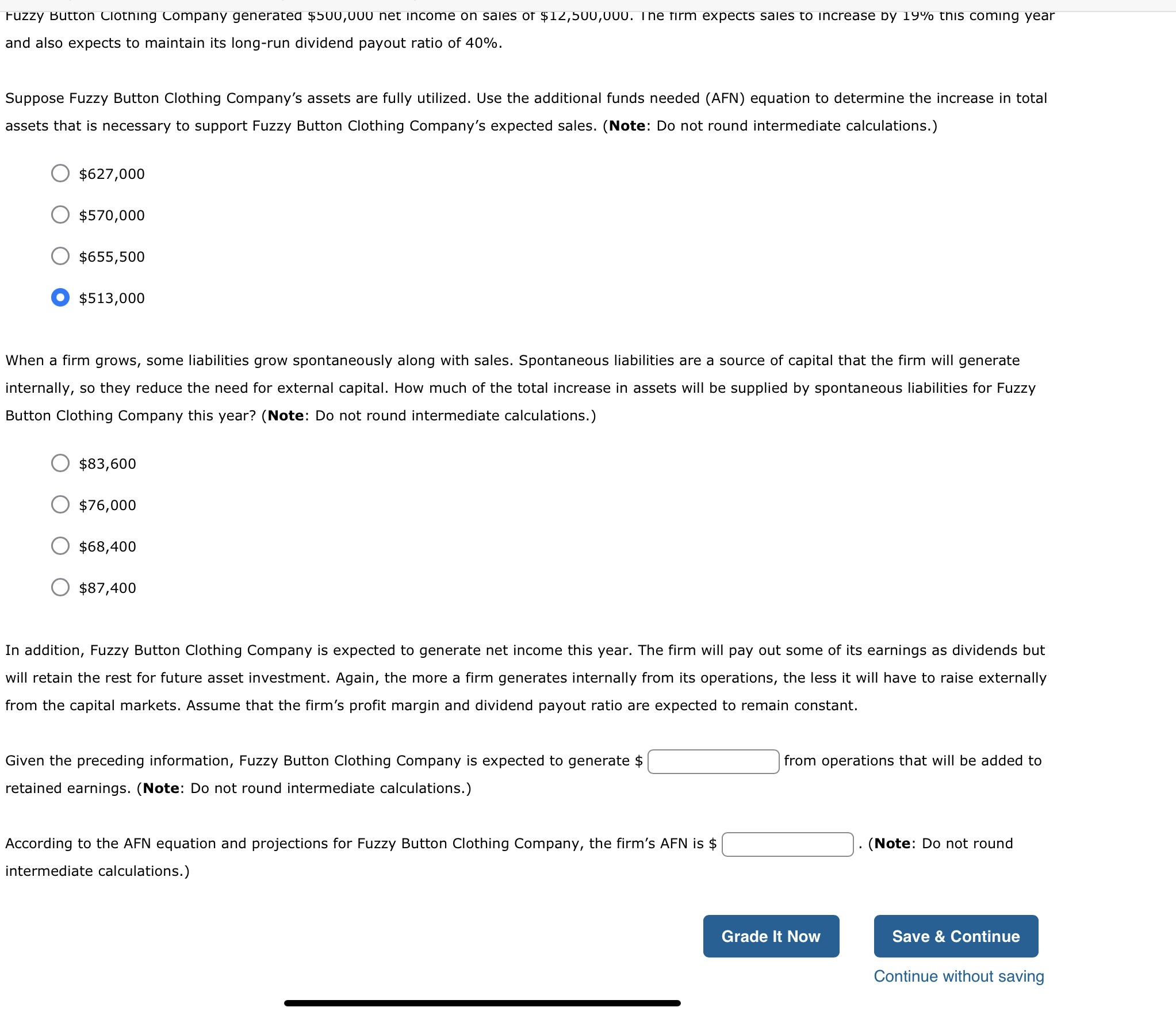 has the following end-of-year balance sheet: 31 The firm is currently in