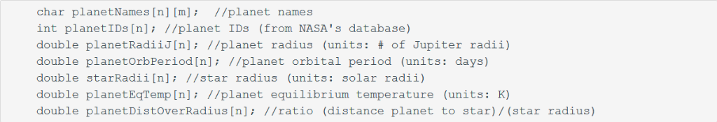 In C please with comments, I would like to re-do it on